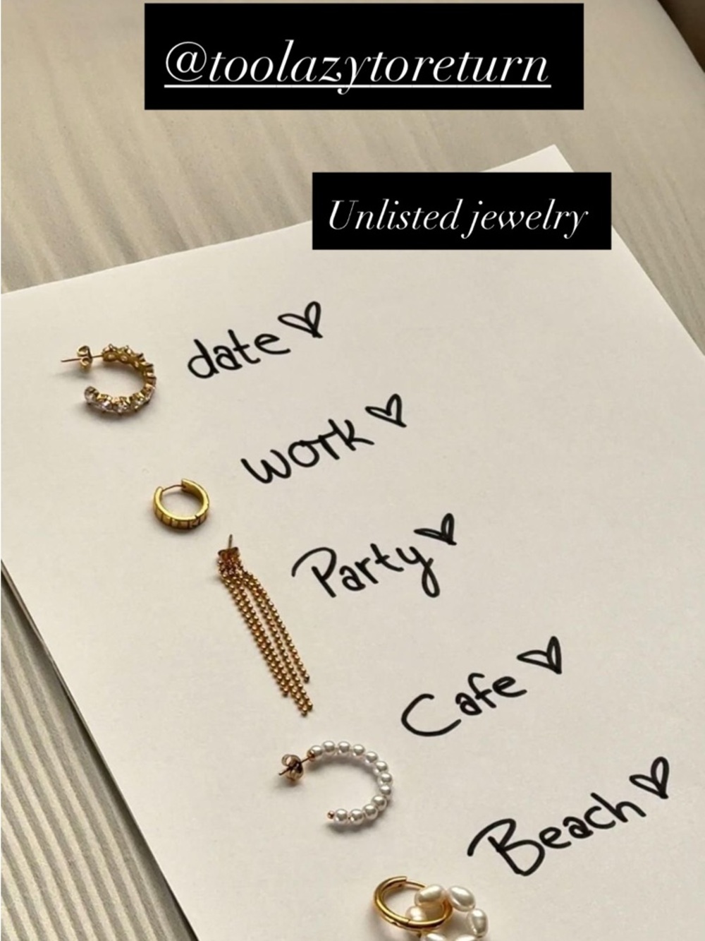 💎Unlisted Jewerly 💎with Curated -every day and in style jewelry $10 starts
